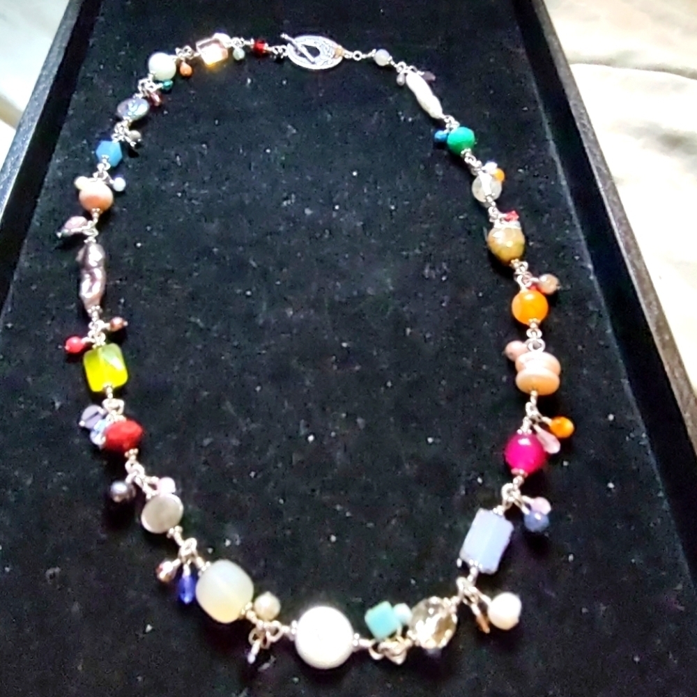 Boutique Amazing Unique Beaded Long Necklace!